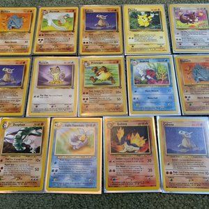 14 JUNGLE Non Holo Pokemon Card Lot Pikachu, Cubone, Rhyhorn, Quilava & Donphan!